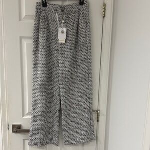 Commence Black and White Tweed Pants